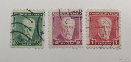 Чехословакия 1930. Президент Масарик. Полная серия