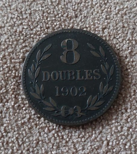Гернси 8 дублей 1902