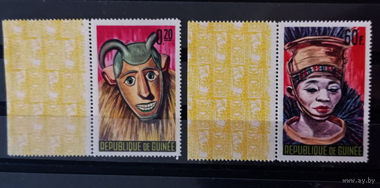 ГВИНЕЯ МАСКИ ЭТНОГРАФИЯ КУЛЬТУРА MNH