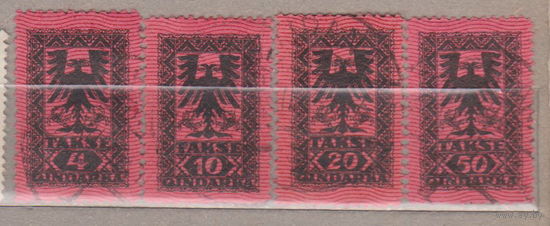 Албания 1922 года Герб лот 3 (5)   Менее 20 % от каталога по курсу 3 р ПОЛНАЯ СЕРИЯ