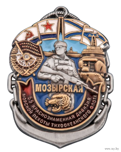 Знак 55-я Мозырская дивизия МП ТОФ