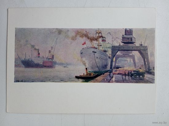 1960. Соколов. Утро в порту
