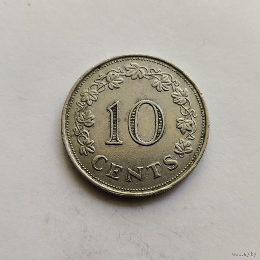 Мальта 10 центов 1972 г.