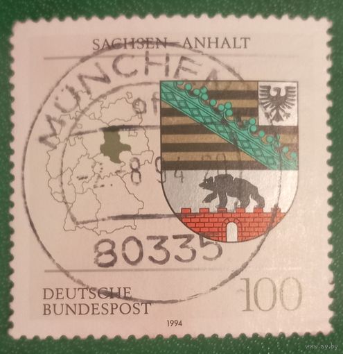 Германия 1994. Герб федеральной земли Саксония-Анхальт