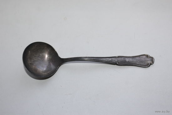 Мельхиоровая ложка, в посеребрении, клеймо, BECKER 90, длина 15,5 см.