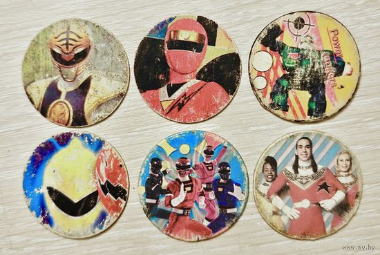 Фишки. "Power Rangers".  Цена за 1шт.