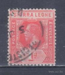 [1731] Британские колонии. Сьерра Леоне 1912. Георг V. 1d. Гашеная марка.