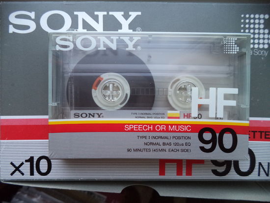 Аудиокассеты SONY HF 90. ЯПОНИЯ. Цена за штуку.