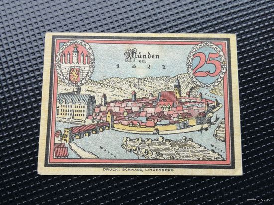 Германия  нотгельд 25 пфенингов 1922  21