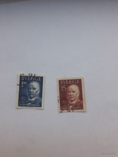 Марки Швеция Лауреаты Нобелевской премии по химии1903  Аррениус
