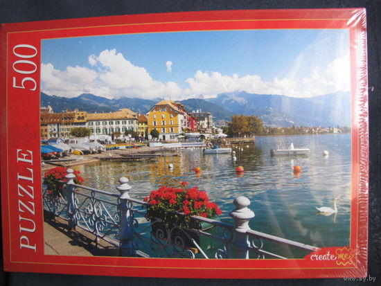 Пазлы. Швейцария, Женевское озеро