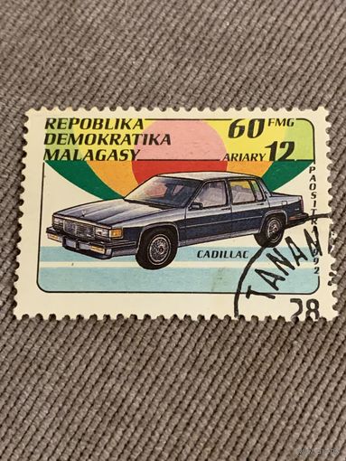 Магадаскар 1992. Автомобили. Кадиллак. Марка из серии