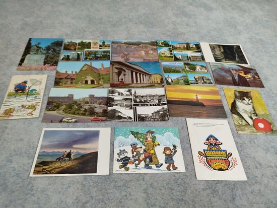 Открытки СССР ЧССР 80 -е 18 шт.