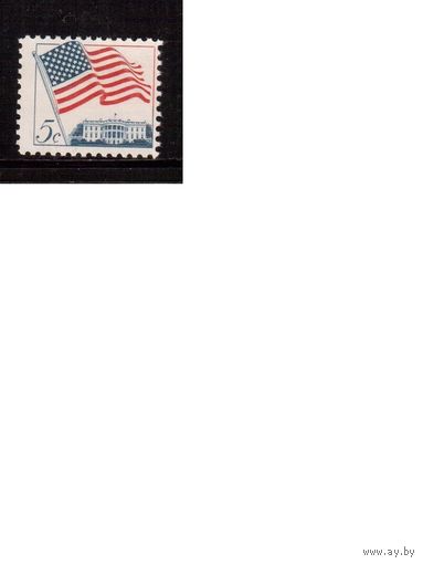 США-1963 (Мих.838) , * (без клея), Стандарт, Флаг
