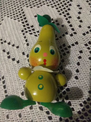 Деревянная игрушка Груша из СССР.