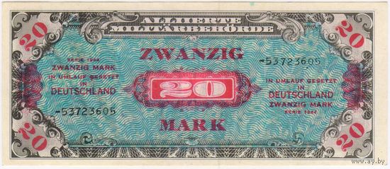 20 марок  1944 года. серия 53723606 UNC!!!