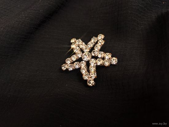 Брошь, винтаж, Аврора Бореалис, звезда