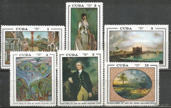 Куба. Картины Национального музея. 1972г. Mi#1743-48.
