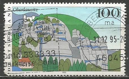 ФРГ. Ландшафт. Саксония. 1995г. Mi#1809.