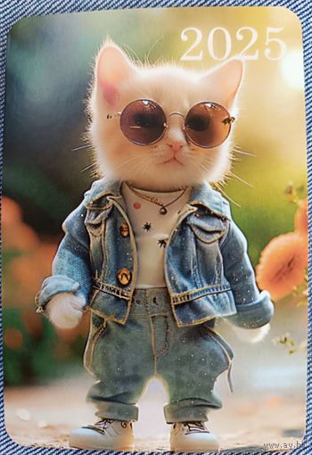 Котики. Календарик, 2025
