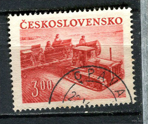 Чехословацкая Социалистическая Республика - 1952 - Сельское хозяйство 3К - [Mi.726] - 1 марка. Гашеная.  (Лот 79Fx)-T25P36