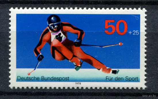 Германия (ФРГ) - 1978г. - Спортивная помощь - полная серия, MNH с отпечатком [Mi 958] - 1 марка