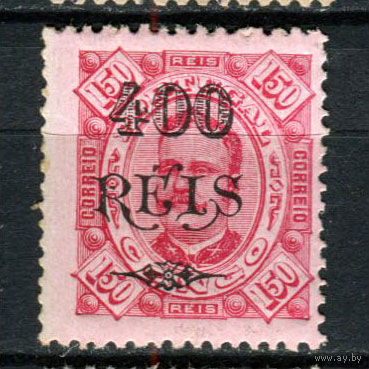 Португальское Конго - 1902 - Надпечатка 400 REIS на 150R - [Mi.40] - 1 марка. MH.  (Лот 147AV)