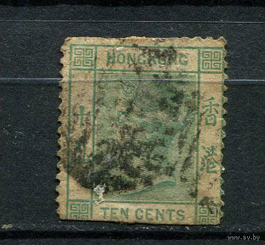 Британский Гонконг - 1882/1883 - Королева Виктория 10С - [Mi.38b] - 1 марка. Гашеная.  (LOT DX2)-T10P29