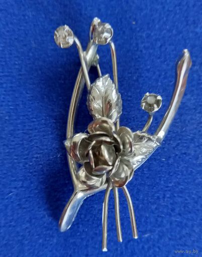 Брошь " куриная косточка"