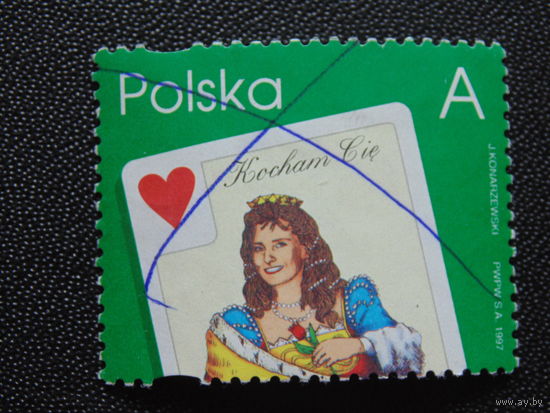Польша 1997 г. Карта.