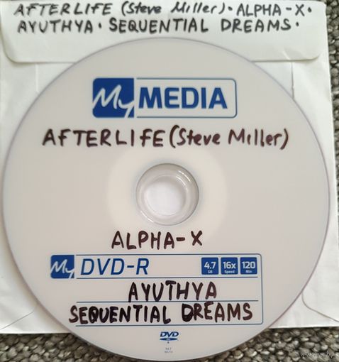 DVD MP3 дискография AFTERLIFE, ALPHA-X, AYUTHYA, SEQUENTIAL DREAMS - 1 DVD