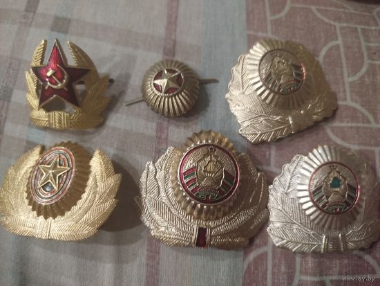 6 кокарды с рубля