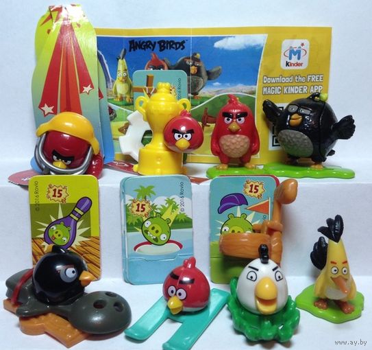 Серия  игрушек из киндера энгри берс в кино