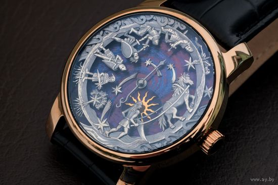 Часы Луч Однострелочник Эксклюзив ручная работа