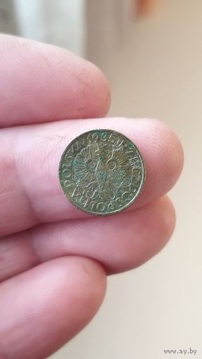 1 грош 1935 г. Польша.