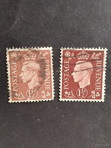 Великобритания  1937  2 м  к-ль Георг VI