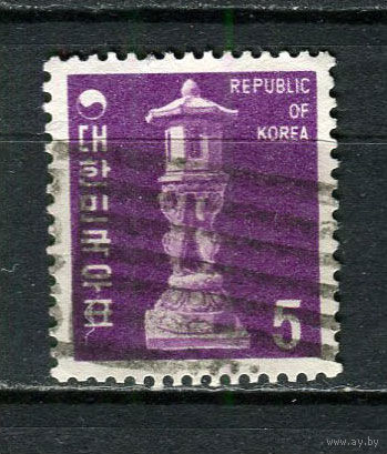 Южная Корея - 1969 - Искусство 5W - [Mi.654] - 1 марка. Гашеная.  (Лот Gx49)-T3P27