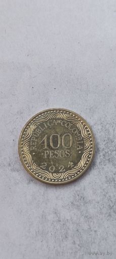 Колумбия 100 песос 2024