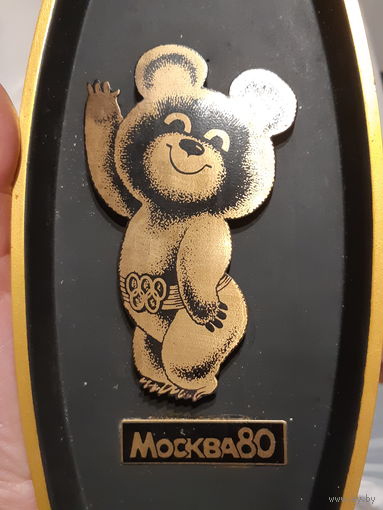 Панно на стенку. Москва 80. Олимпийский мишка.