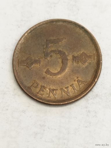 Финляндия 5 пенни 1963