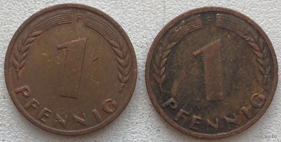 Германия 1 пфенниг 1969 г. F. Цена за 1 шт.