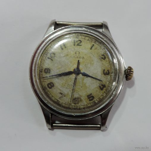Часы "Omega Millitari 1944 г." Швейцария для Германии. Размер часов 3.5-4.2 см. Исправные. Корпус - Сталь, нержавейка.