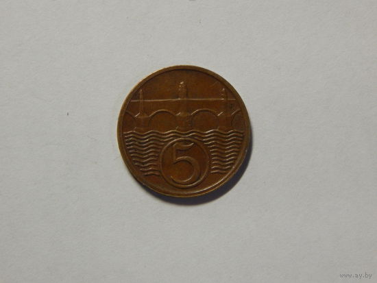 Чехословакия 5 геллеров 1931г