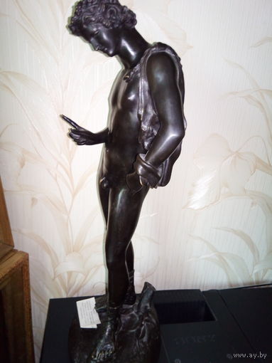 Скульптура "Нарцисс". Патинированная бронза.Автор каста Duret Francisgue -Joseph(1804-1865)