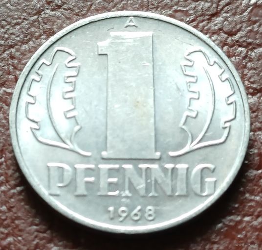 Германия - ГДР 1 пфенниг, 1968    ( 1-3-10 )