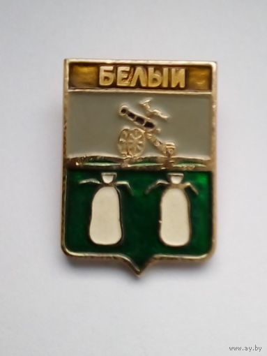 Значок.Гербы городов Смоленской губернии.Белый.