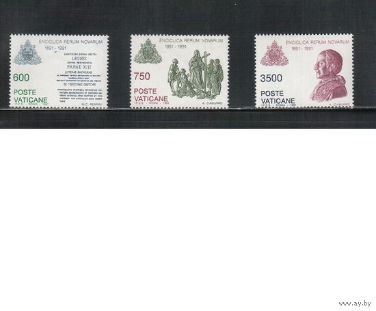 Ватикан-1991,(Мих.1025-1037)  **   , Религия, Папа (полная серия)