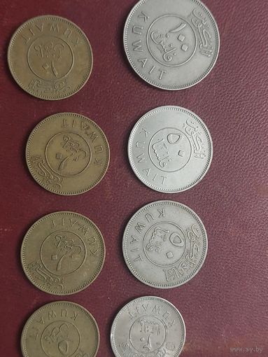 Монеты кувейта 8 шт