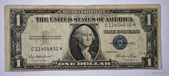 1935 год США 1 доллар