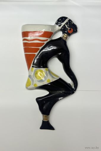 Редкая статуэтка-кашпо серии Африка Конго Коростень